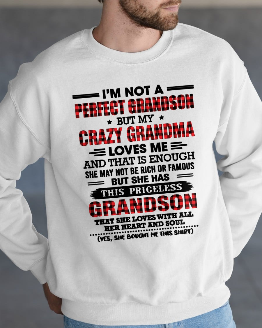 NOT PERFECT, JUST GRANDMA’S FAVORITE GRANDSON - FROM GRANDMA - TRNN00 (SKU2606-362-00)