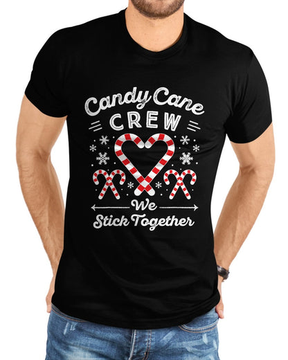 Christmas Candy Cane Heart Holiday Family Matching Pajama PJ T-Shirt - Christmas Unisex T-Shirt/Hoodie/Sweatshirt - TRNN00