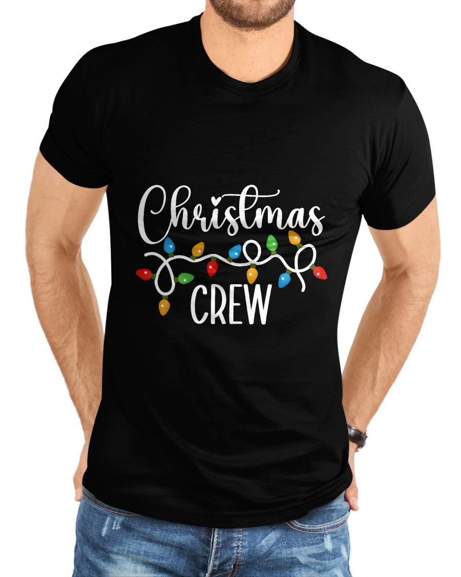Christmas Crew Xmas Lights Family Matching Pajamas Holiday T-Shirt - Christmas Unisex T-Shirt/Hoodie/Sweatshirt - TRNN00