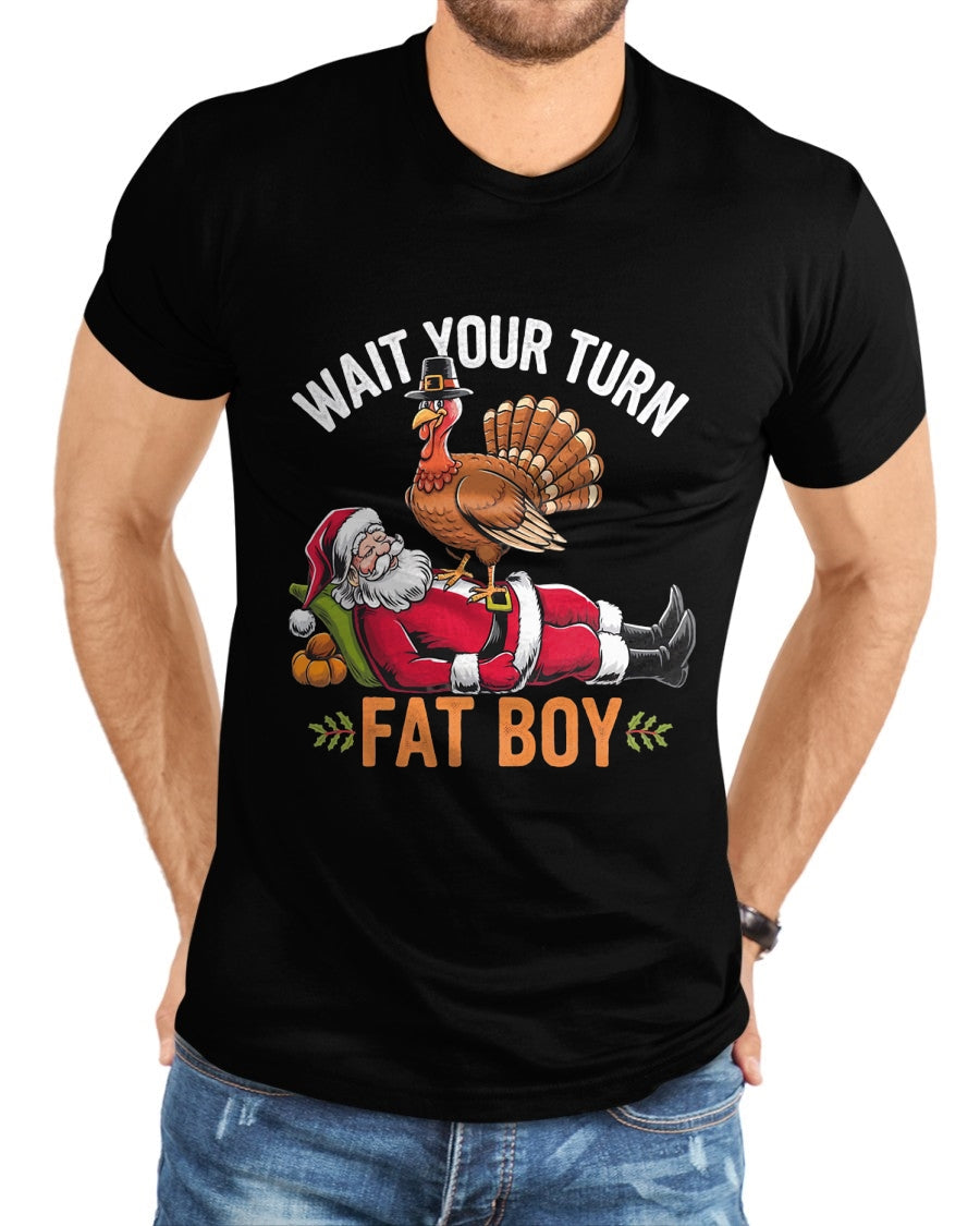Funny Thanksgiving Christmas Turkey vs Santa for Men Women T-Shirt - Christmas Unisex T-Shirt/Hoodie/Sweatshirt - TRNN00