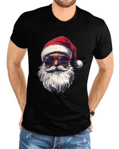 Cool Santa Claus Face Retro Sunglasses Christmas Men Boys T-Shirt - Christmas Unisex T-Shirt/Hoodie/Sweatshirt - TRNN00