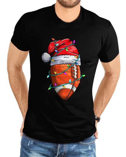 Santa Sports Design For Men Boys Christmas Football Player T-Shirt - Christmas Unisex T-Shirt/Hoodie/Sweatshirt - TRNN00