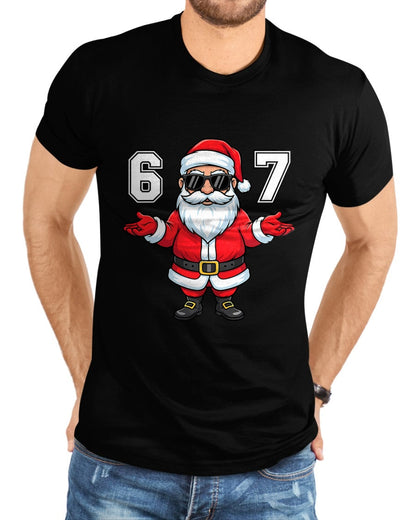 67 Meme Six Seven 6 7 Funny Santa Matching Xmas 67 Christmas T-Shirt - Christmas Unisex T-Shirt/Hoodie/Sweatshirt - TRNN00
