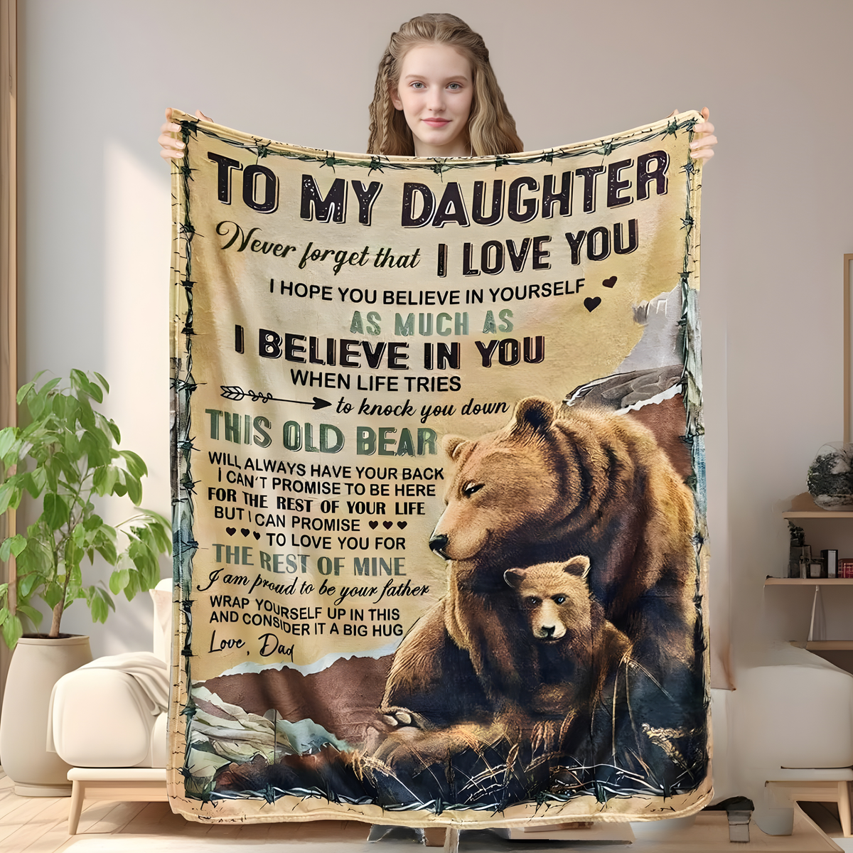 From Dad – Special Blanket for Daughter