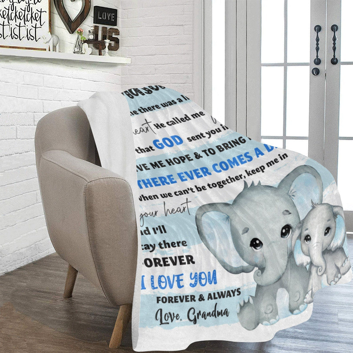 Special Gift For Your Grandson Blanket - From Grandma