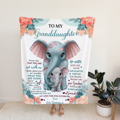 Special Gift For Your Granddaughter Blanket - From Grandma