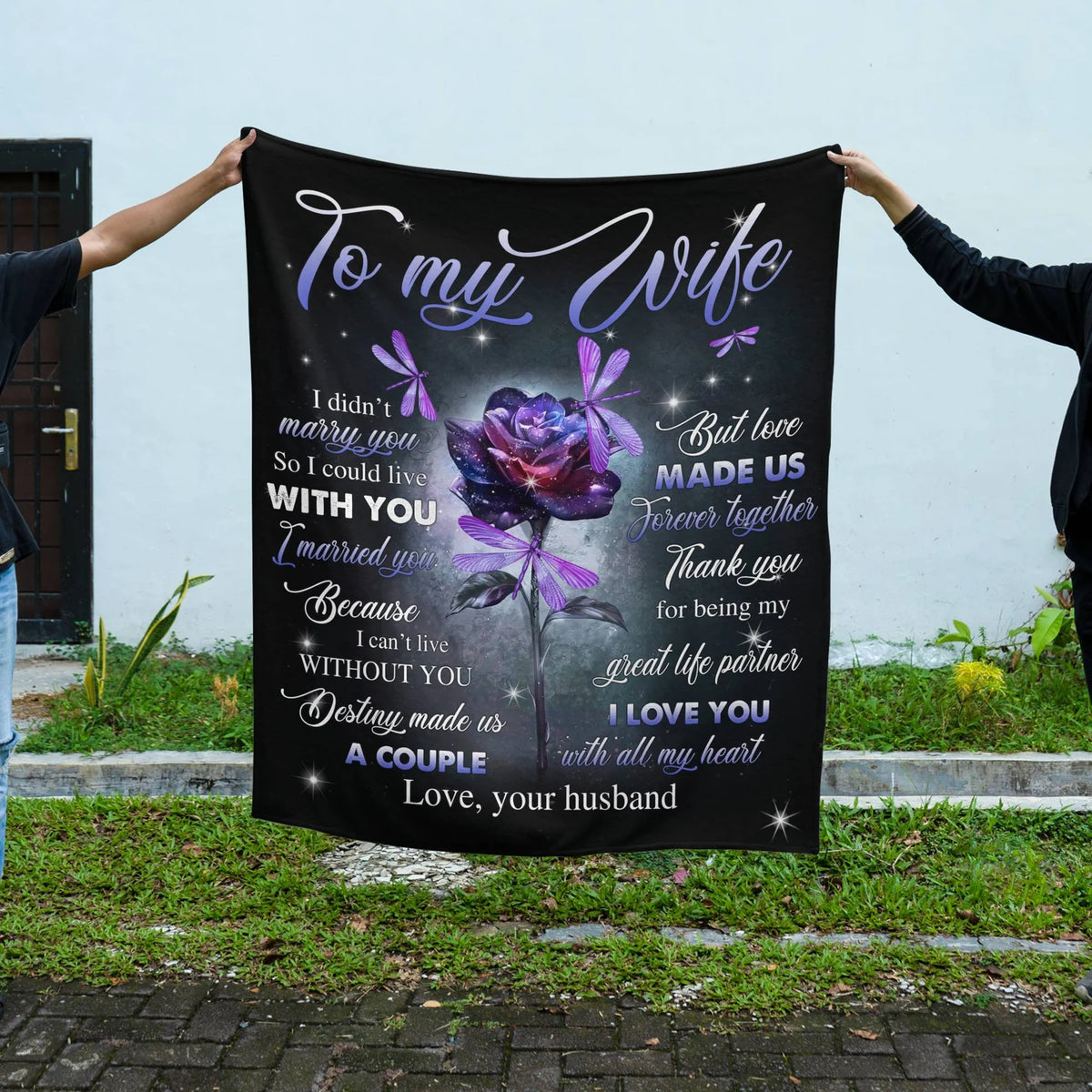 Special For Beautiful Wife Gift Blanket - From Husband (SKU26B-01-66)