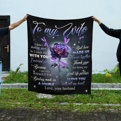Special For Beautiful Wife Gift Blanket - From Husband (SKU26B-01-66)