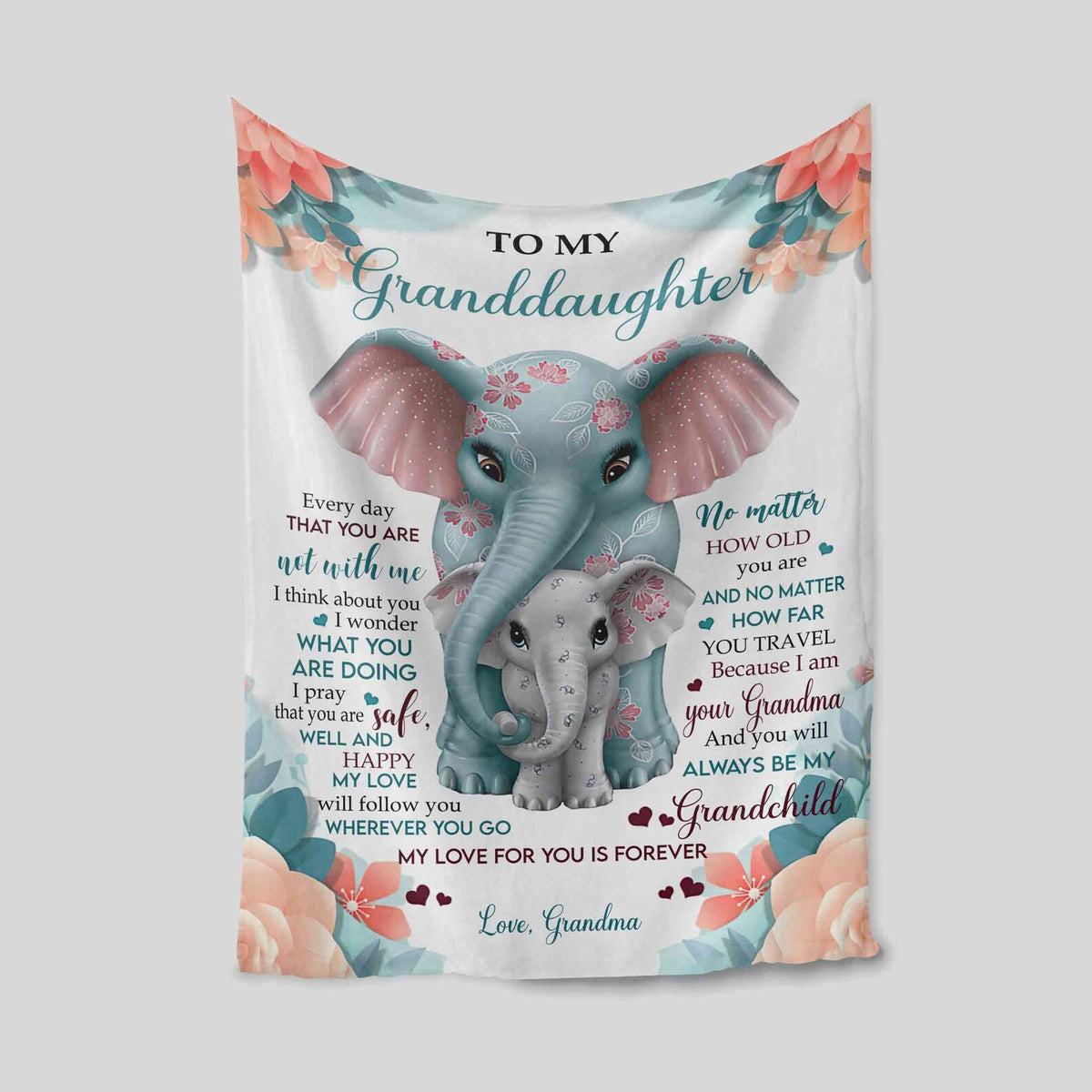 Special Gift For Your Granddaughter Blanket - From Grandma