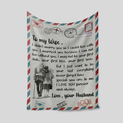 Romantic Gift Blanket For My Beautiful Wife From Husband