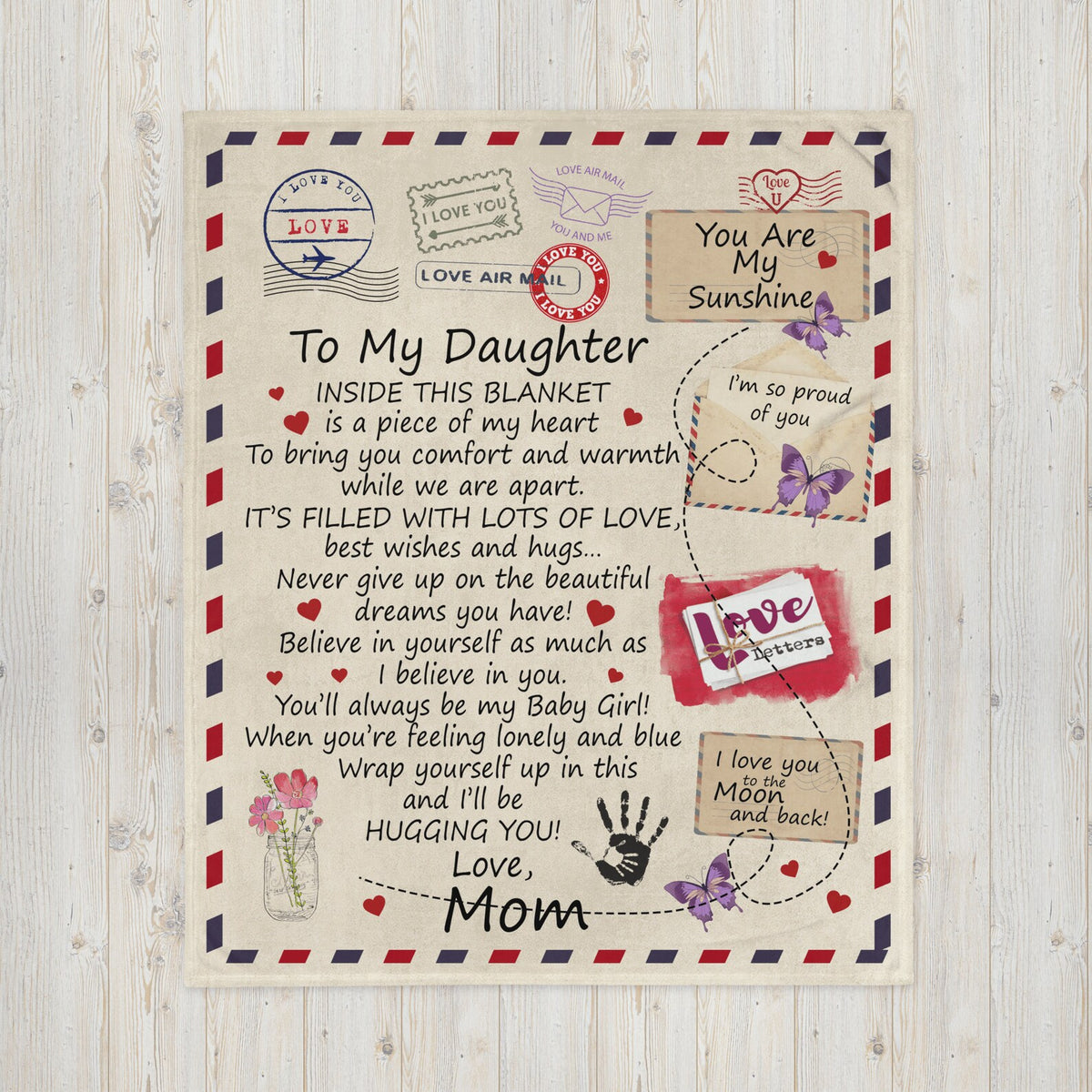 Special Gift For Your Daughter Blanket - From Mom Blanket