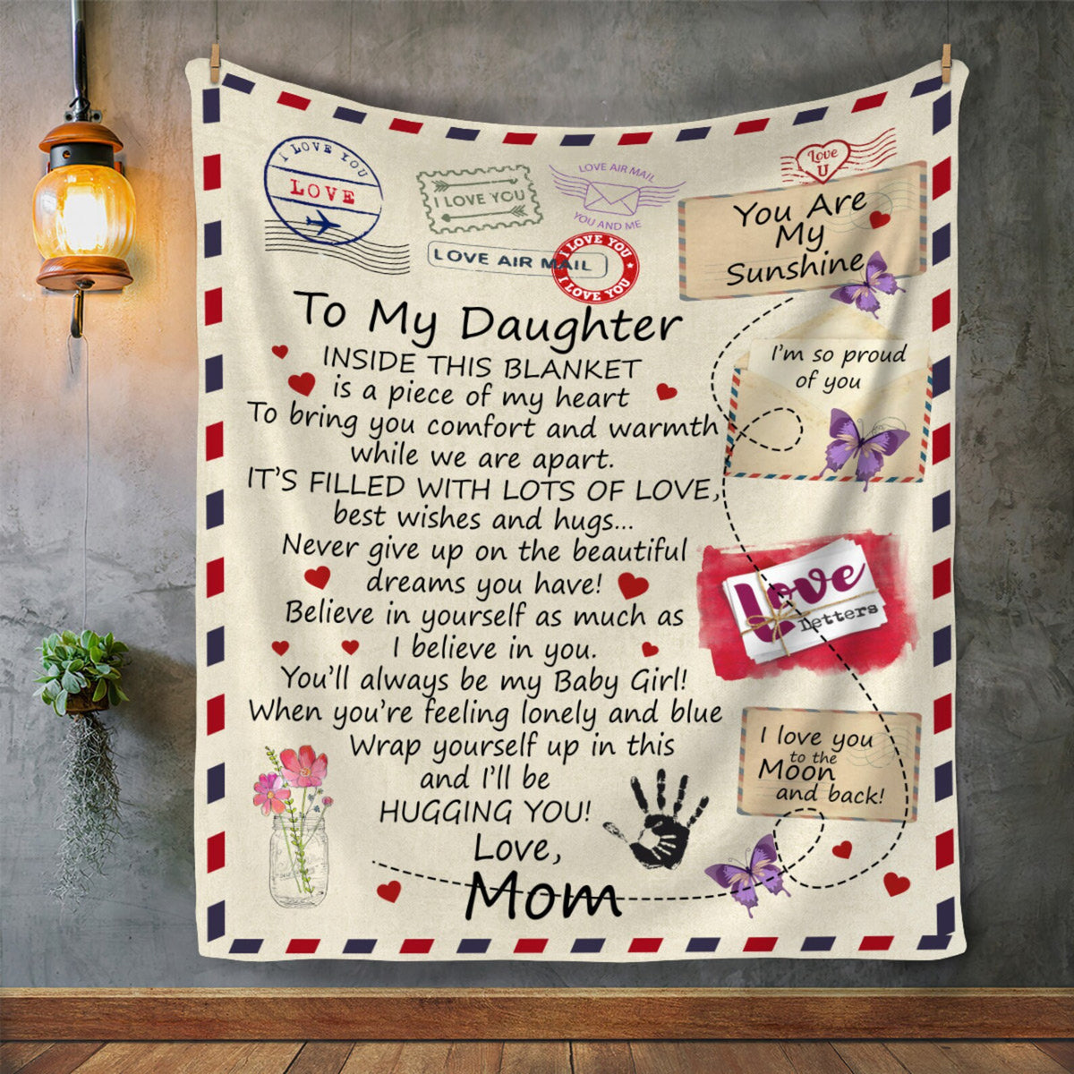 Special Gift For Your Daughter Blanket - From Mom Blanket