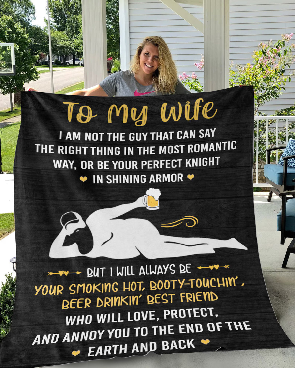 Romantic Gift Blanket For My Beautiful Wife From Husband