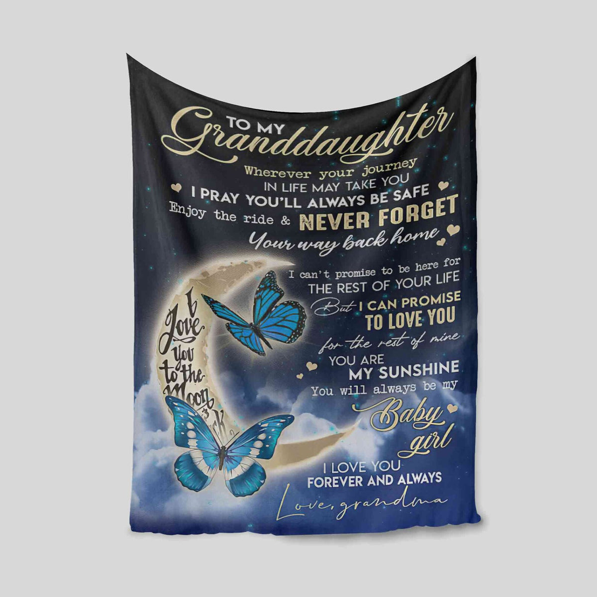 Special Gift For Your Granddaughter Blanket - From Grandma