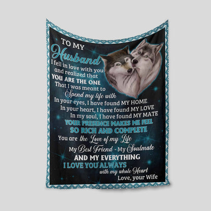 Perfect Gift Blanket For My Husband From Wife (SKU2606-30)