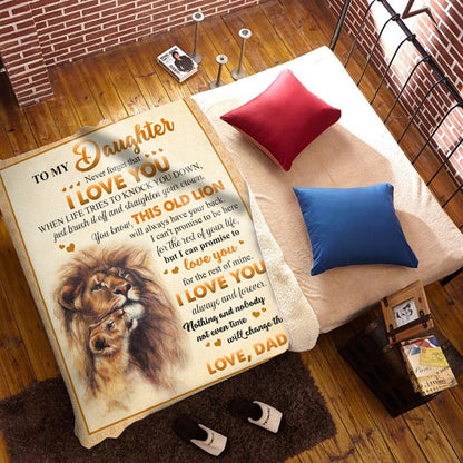Special Gift For Your Daughter Blanket - From Dad