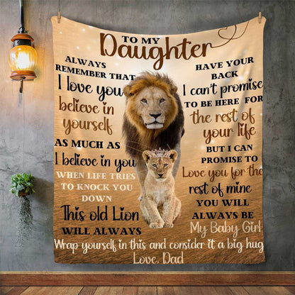 Special Gift For Your Daughter Blanket - From Dad