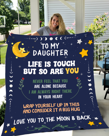 Special For Beautiful Daughter Gift Blanket - From Mom (SKU2603-268)