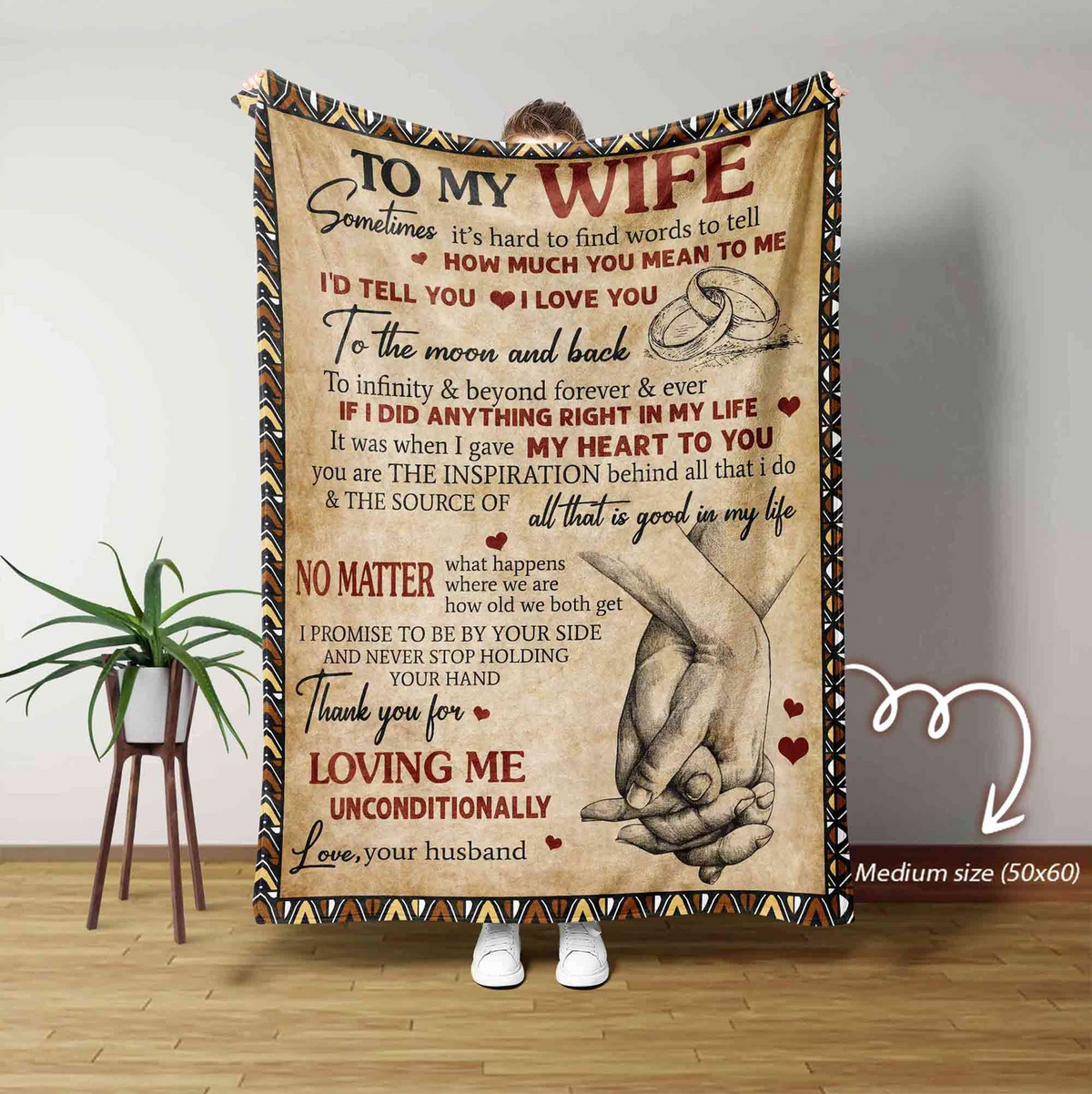 Special Gift For Your Husband Blanket From Wife