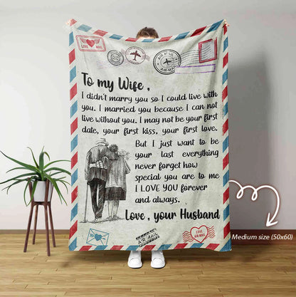 Romantic Gift Blanket For My Beautiful Wife From Husband