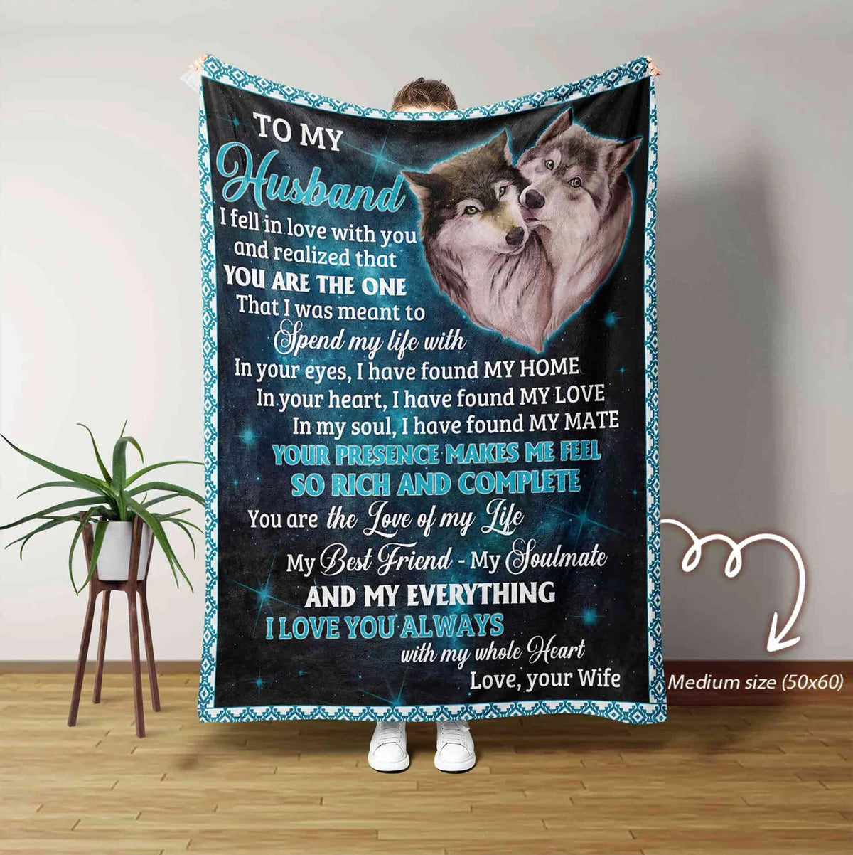 Perfect Gift Blanket For My Husband From Wife (SKU2606-30)