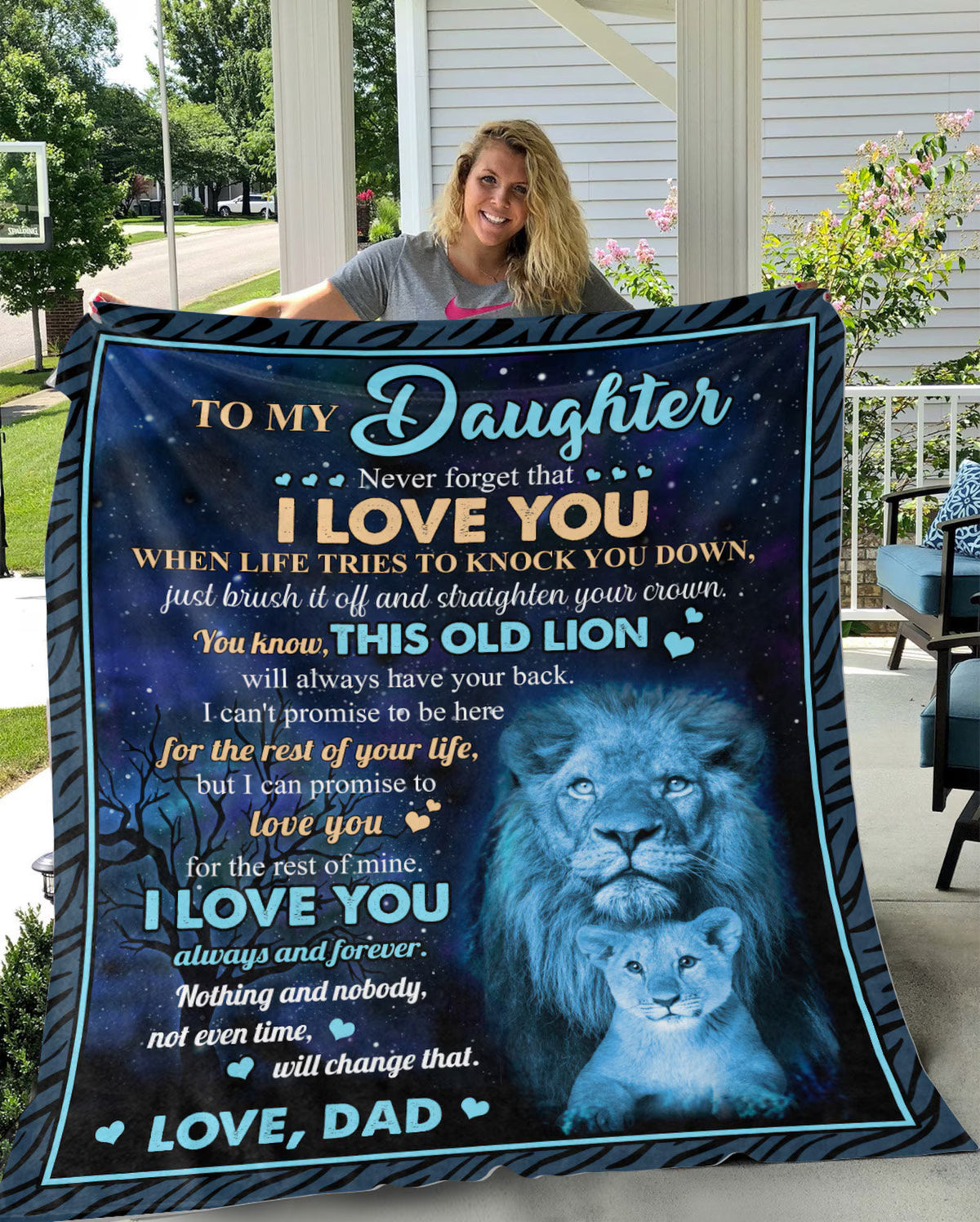 Special For Beautiful Daughter Gift Blanket - From Dad