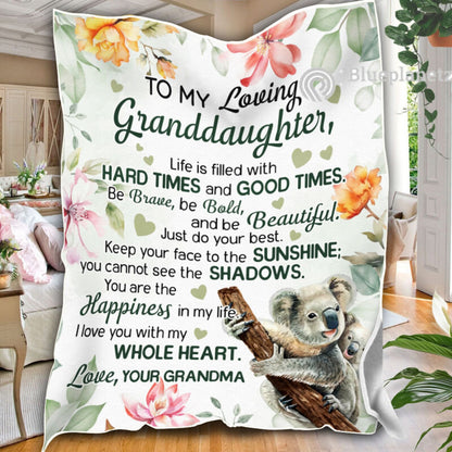 Special Gift For Your Granddaughter Blanket - From Grandma