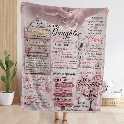 Special Gift For Your Daughter Blanket - From Mom Blanket