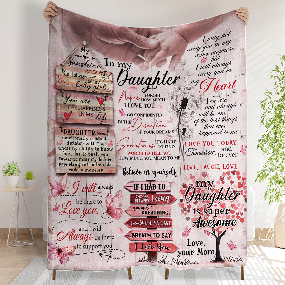Special Gift For Your Daughter Blanket - From Mom Blanket