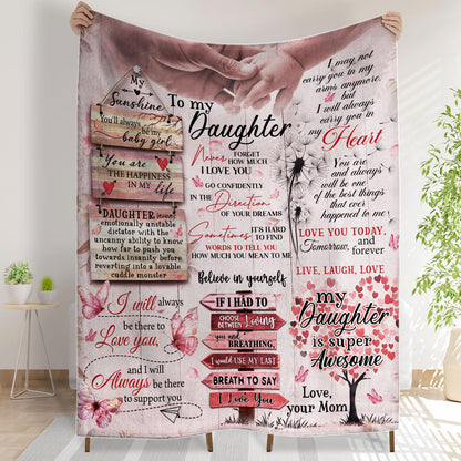Special Gift For Your Daughter Blanket - From Mom Blanket