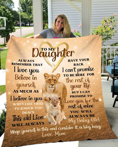 Special For Beautiful Daughter Gift Blanket - From Mom (SKU2604-315)