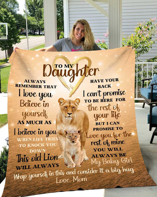 Special For Beautiful Daughter Gift Blanket - From Mom (SKU2604-315)