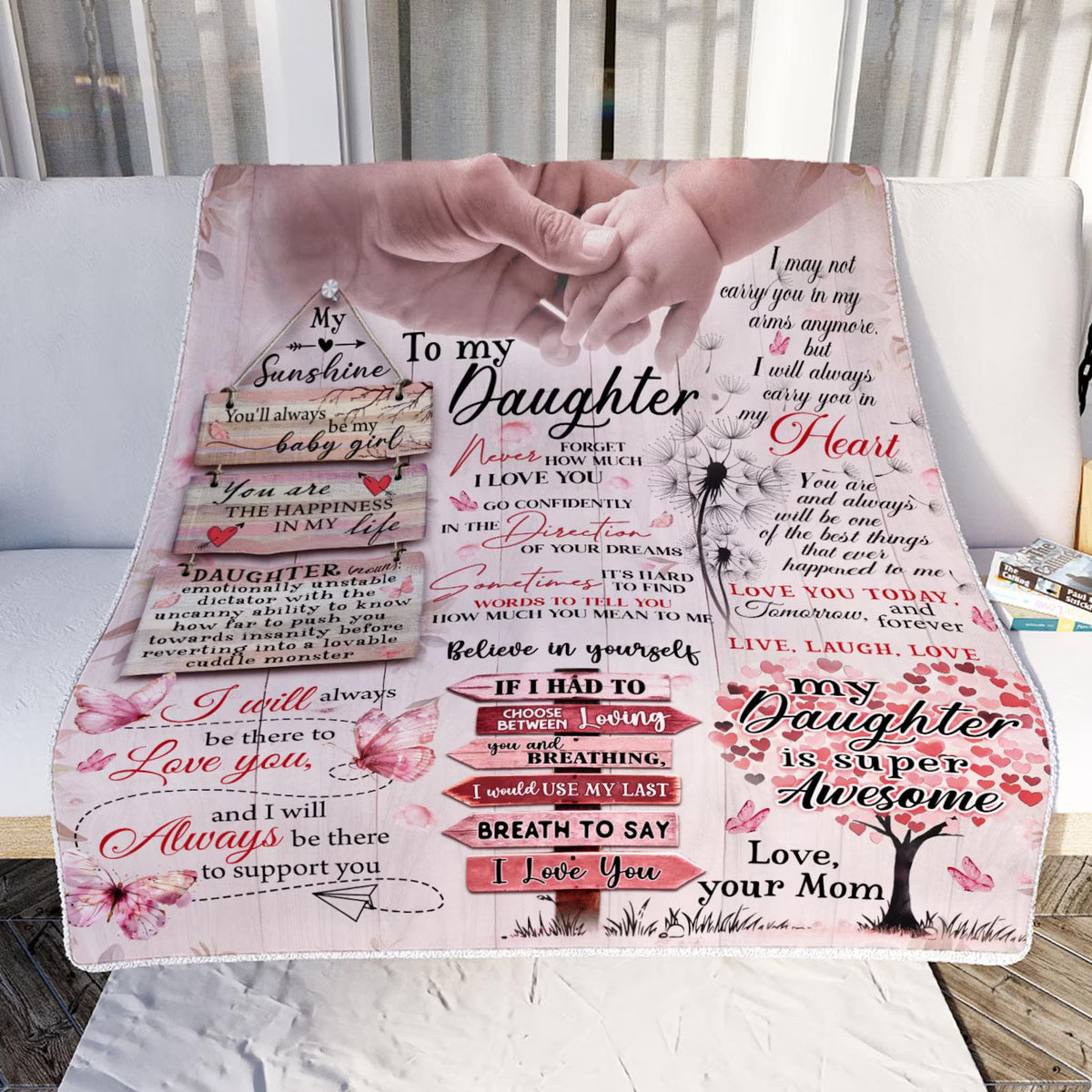 Special Gift For Your Daughter Blanket - From Mom Blanket