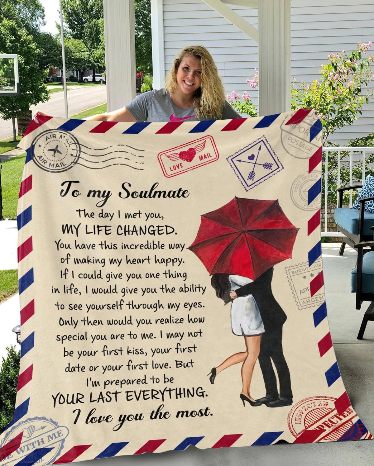 Special For Beautiful Wife Gift Blanket - From Husband (SKU2602-47)