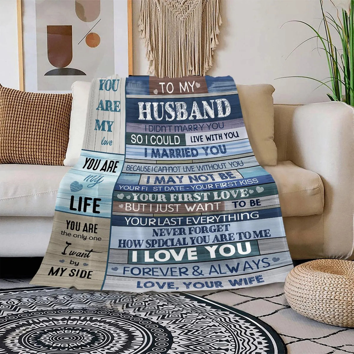 Perfect Gift Blanket For My Husband From Wife