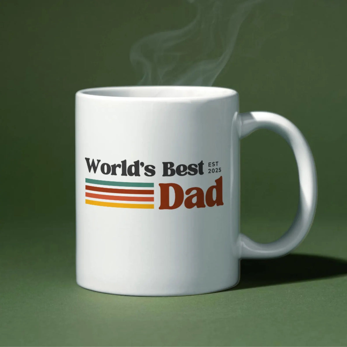TO THE BEST DAD EST 2025 MUG - GIFT FROM DAUGHTER