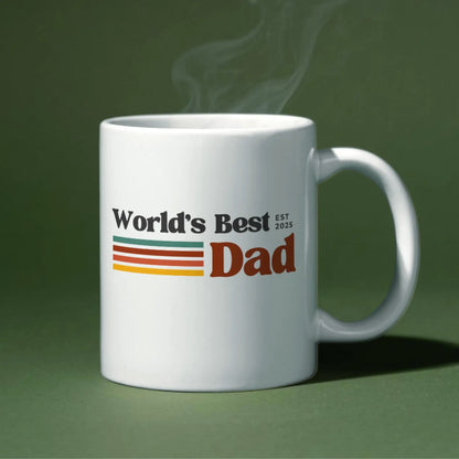 TO THE BEST DAD EST 2025 MUG - GIFT FROM DAUGHTER