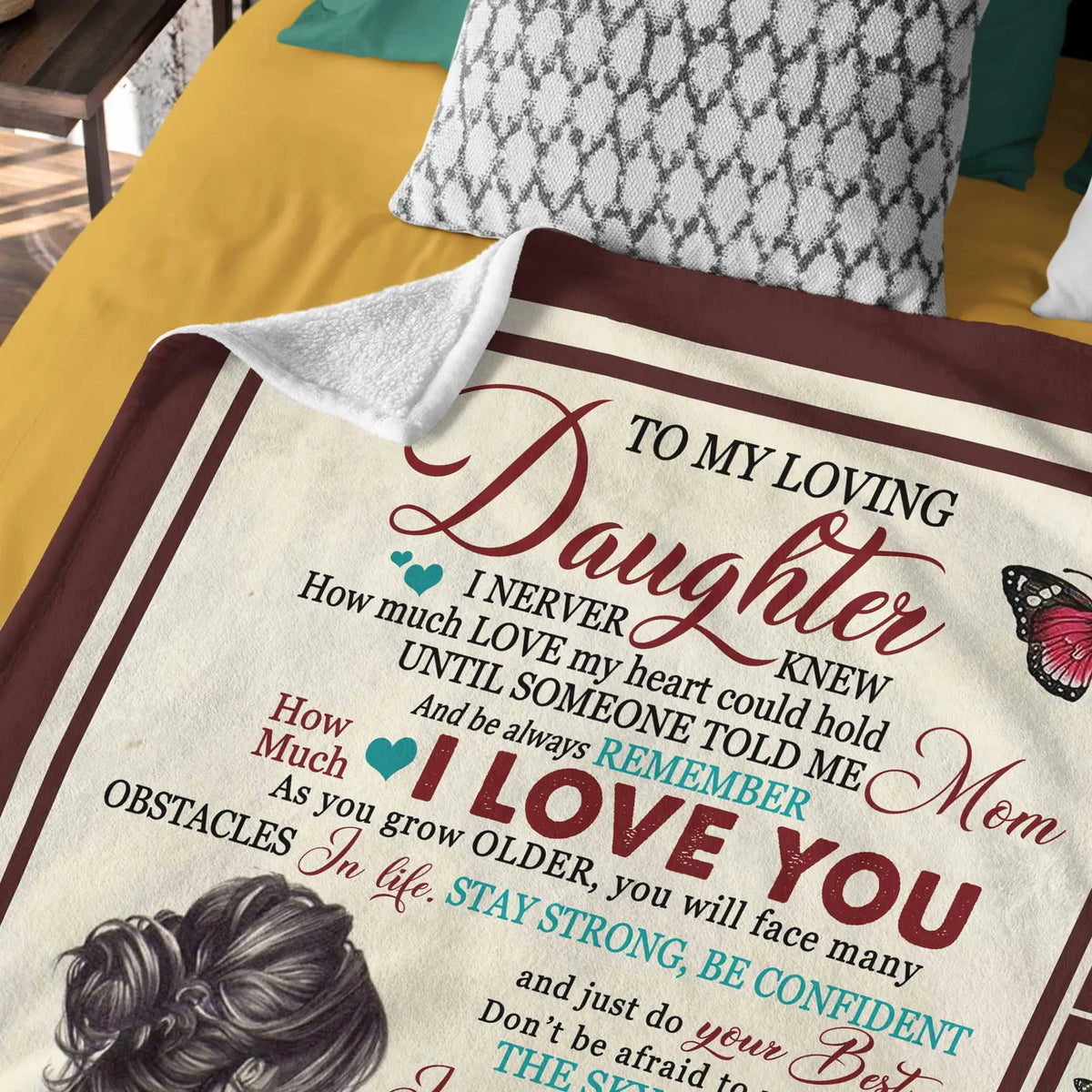 Special Daughter Gift Blanket - From Mom