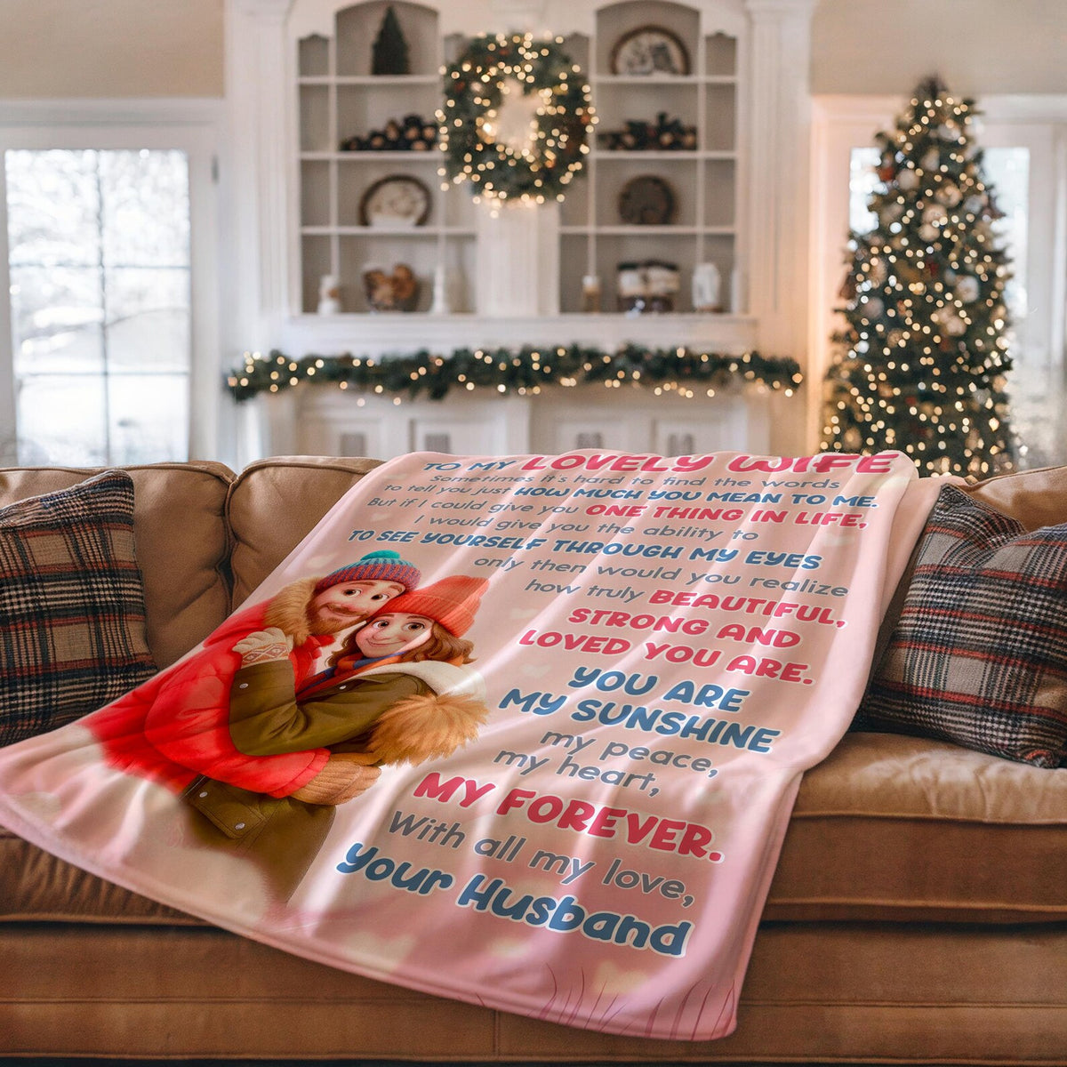 Perfect Gift Blanket For My Beautiful Wife From Husband