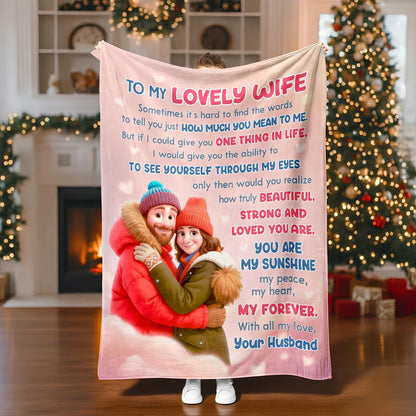 Perfect Gift Blanket For My Beautiful Wife From Husband