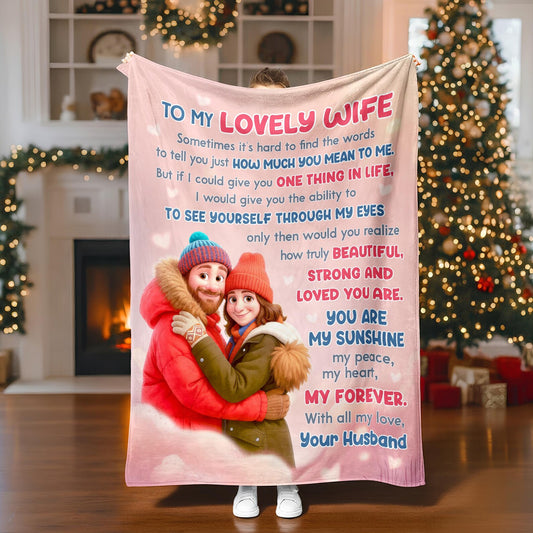 Perfect Gift Blanket For My Beautiful Wife From Husband
