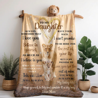 Special For Beautiful Daughter Gift Blanket - From Mom (SKU2604-315)