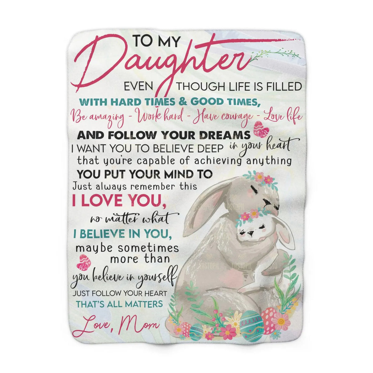 Special Gift For Your Daughter Blanket - From Mom