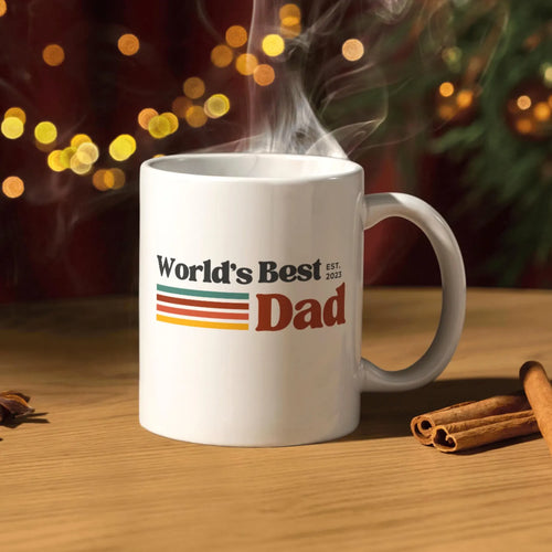 TO THE BEST DAD EST 2025 MUG - GIFT FROM DAUGHTER