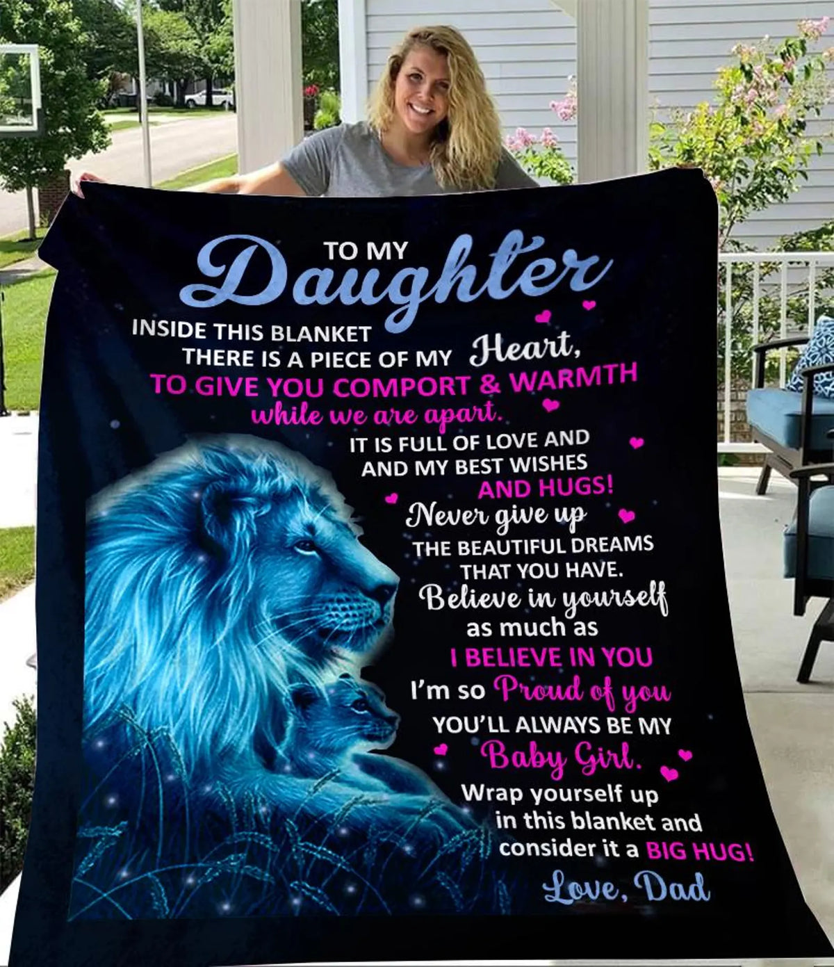 Perfect Gift Blanket For My Daughter From Dad