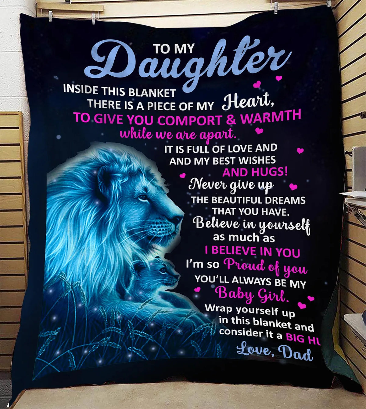 Perfect Gift Blanket For My Daughter From Dad