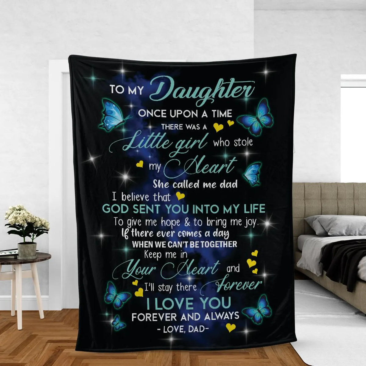 Special For Beautiful Daughter Gift Blanket - From Dad