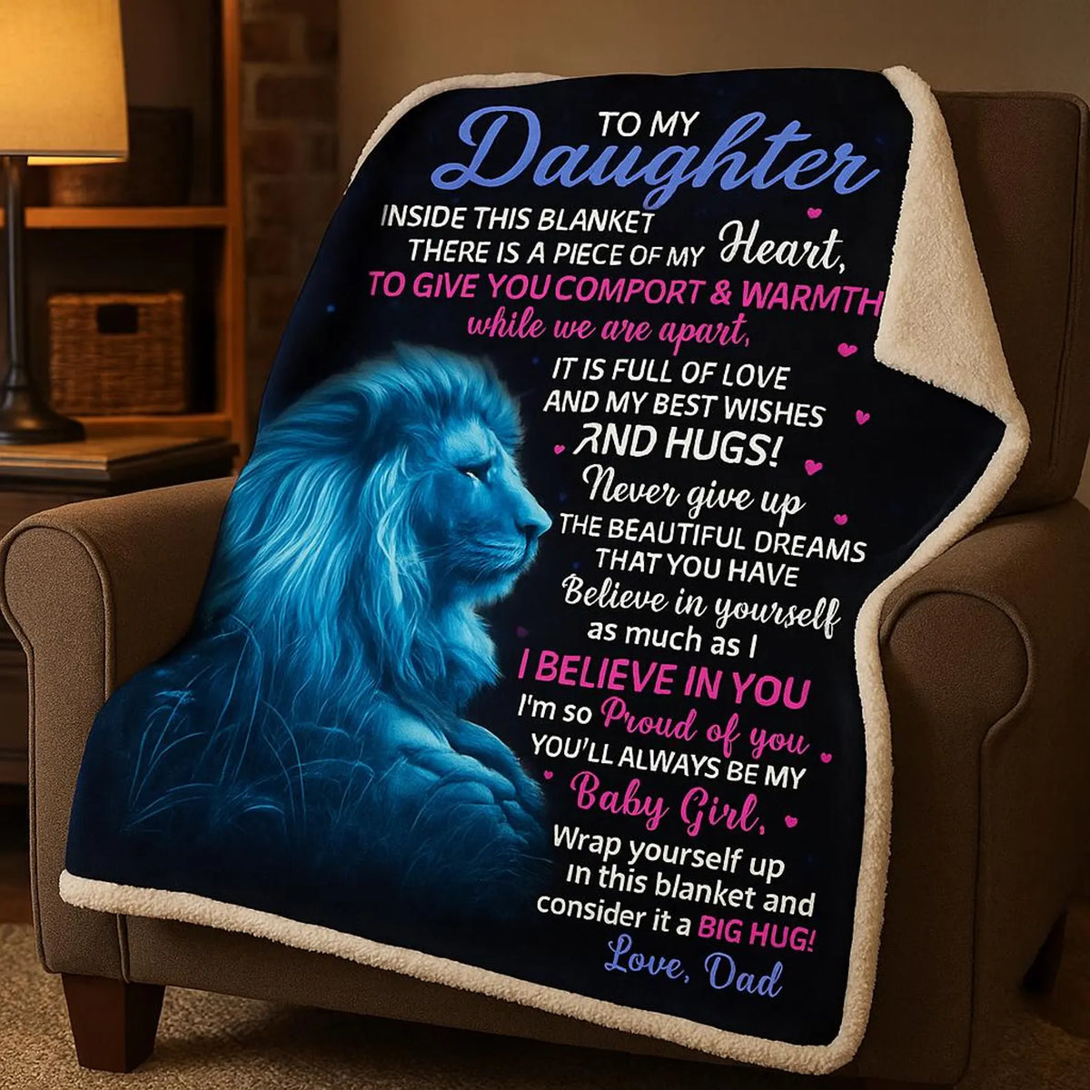 Perfect Gift Blanket For My Daughter From Dad