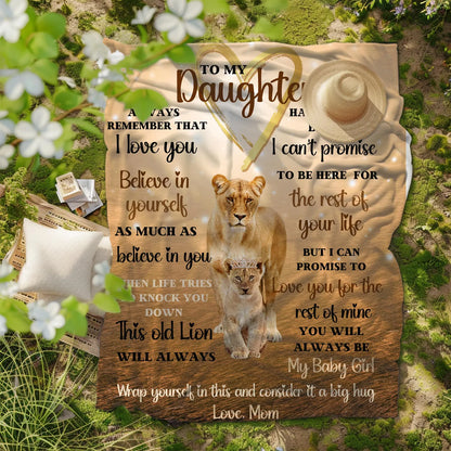 Special For Beautiful Daughter Gift Blanket - From Mom (SKU2604-315)