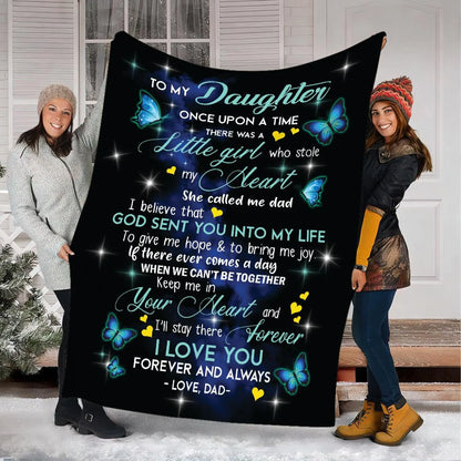 Special For Beautiful Daughter Gift Blanket - From Dad